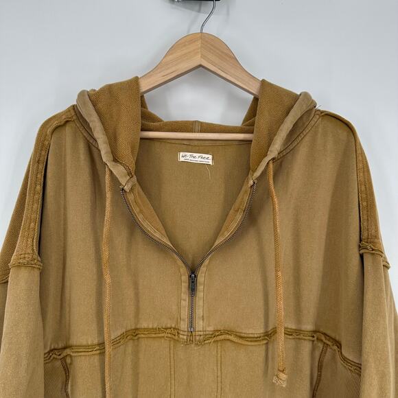 Free People We The Free Sunny Side Pullover Hoodie Long Sweatshirt Oversized - Picture 9 of 12